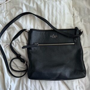 Kate Spade Black Pebbled Leather Crossbody Bag